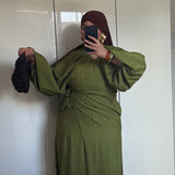 ROBE CACHE-COEUR [VERT OLIVE]