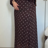 ENSEMBLE À POIS [MARRON & BLANC]