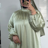 ROBE SATINÉE [VERT]