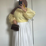 BLOUSE ORGANZA [JAUNE]