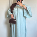 ROBE À VOLANT [VERT PASTEL]