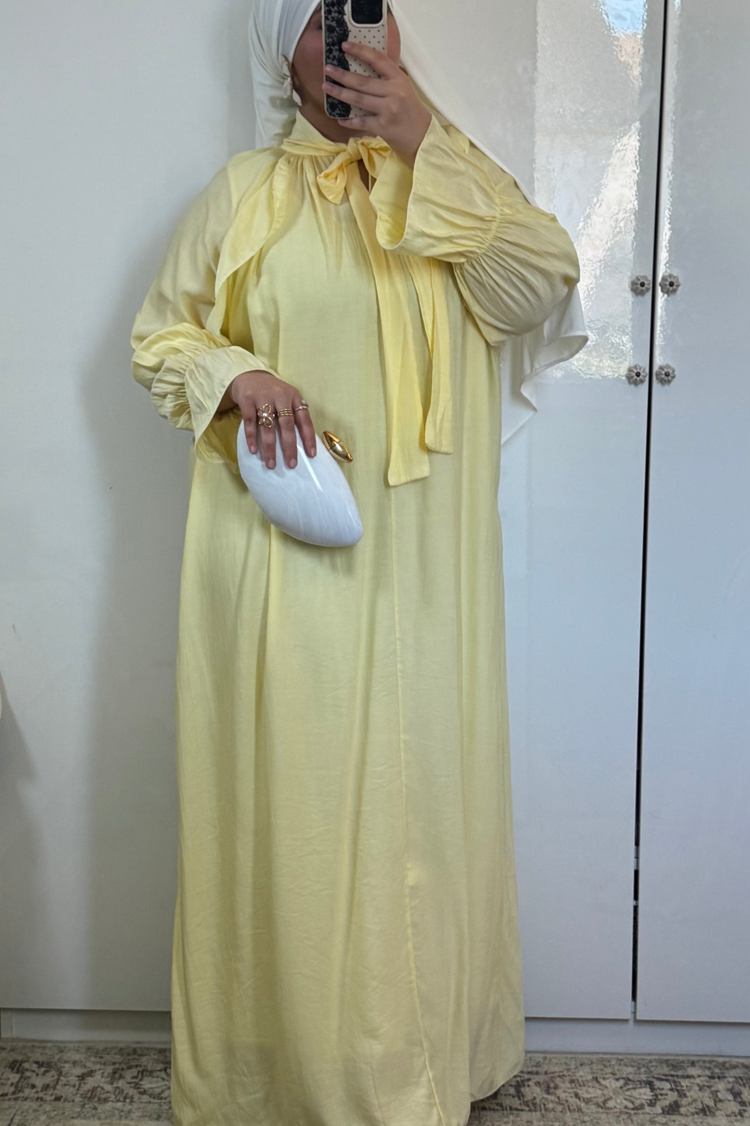 ROBE À NOEUD [JAUNE BEURRE]