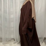 ABAYA PAPILLON [MARRON CHOCOLAT]