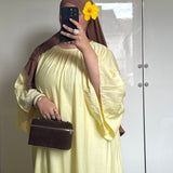 ROBE À VOLANT [JAUNE]