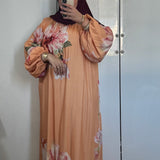 ROBE BALLON FLEUR [ORANGE]