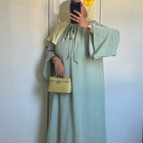 ROBE COL À NOEUD [VERT]