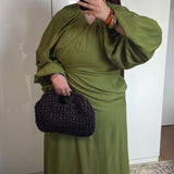 ROBE CACHE-COEUR [VERT OLIVE]