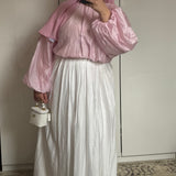 BLOUSE ORGANZA [ROSE]