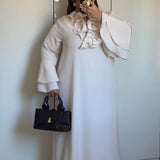 ROBE COL VOLANT [ECRU]