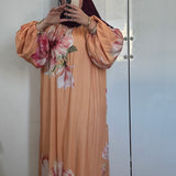 ROBE BALLON FLEUR [ORANGE]