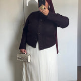 CARDIGAN EN LAINE [BORDEAUX]