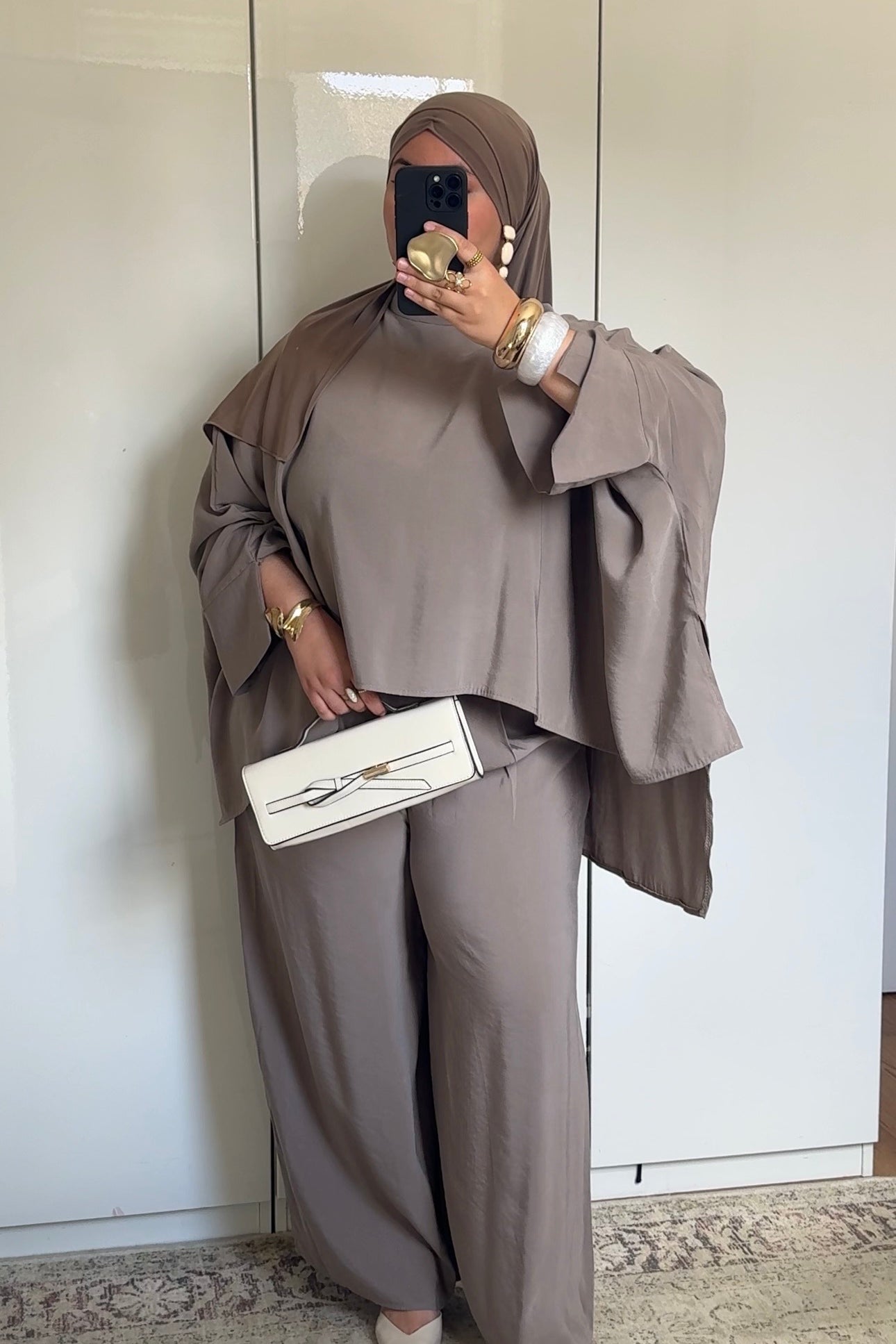 ENSEMBLE FLUIDE [TAUPE]