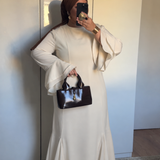 ABAYA À VOLANT [ECRU]