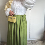 JUPE VISCOSE [VERT OLIVE]