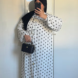ROBE A POIS [BLANCHE]