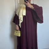 ROBE À VOLANT [BORDEAUX]