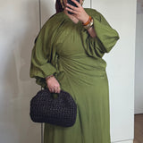 ROBE CACHE-COEUR [VERT OLIVE]
