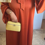ROBE COL À NOEUD [ORANGE]