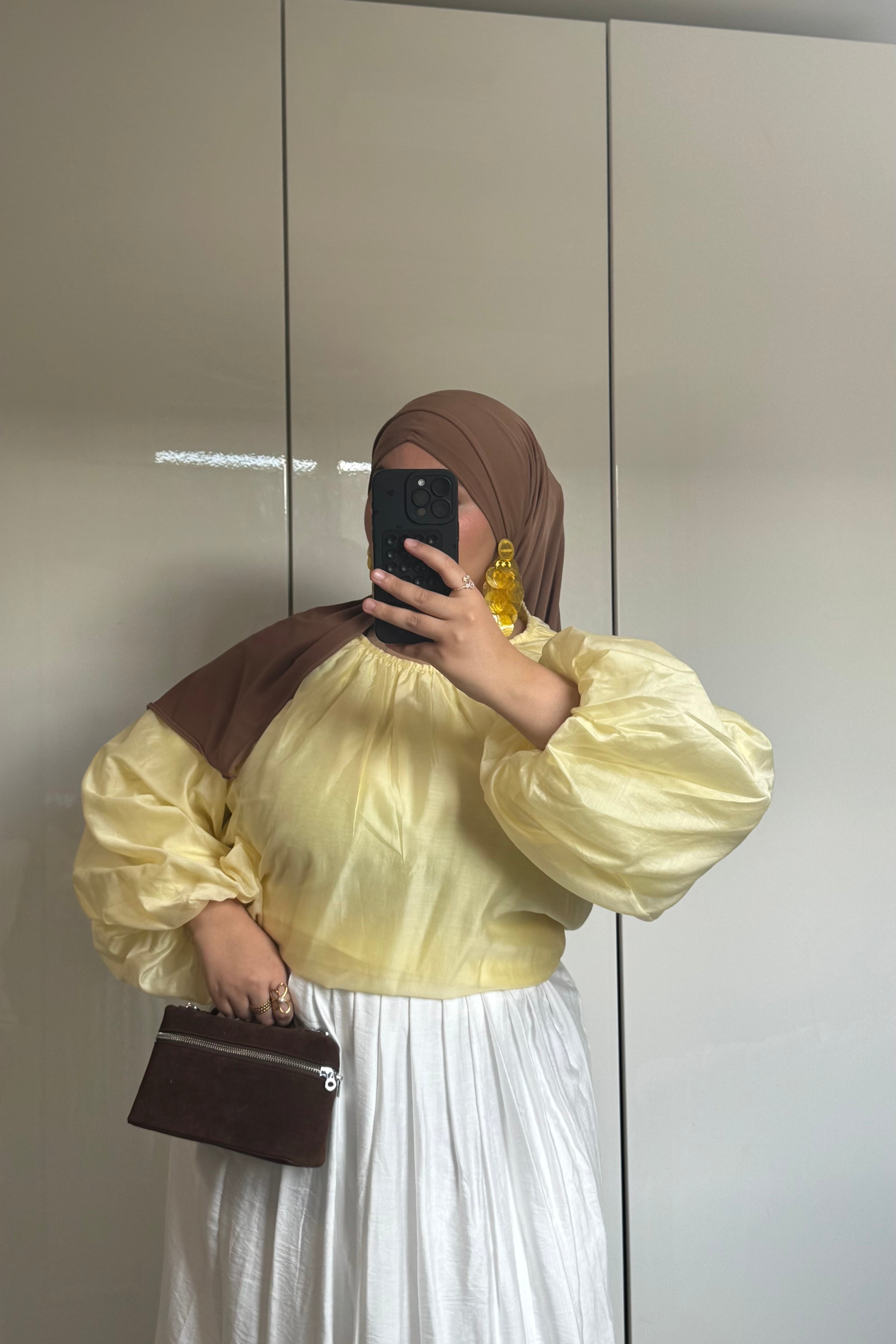 BLOUSE ORGANZA [JAUNE]