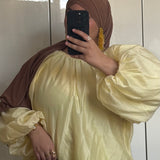 BLOUSE ORGANZA [JAUNE]