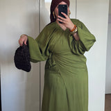 ROBE CACHE-COEUR [VERT OLIVE]