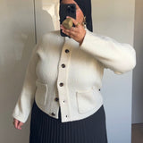 CARDIGAN EN LAINE [BLANC]