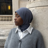 CAGOULE JERSEY - GRIS ANTHRACITE
