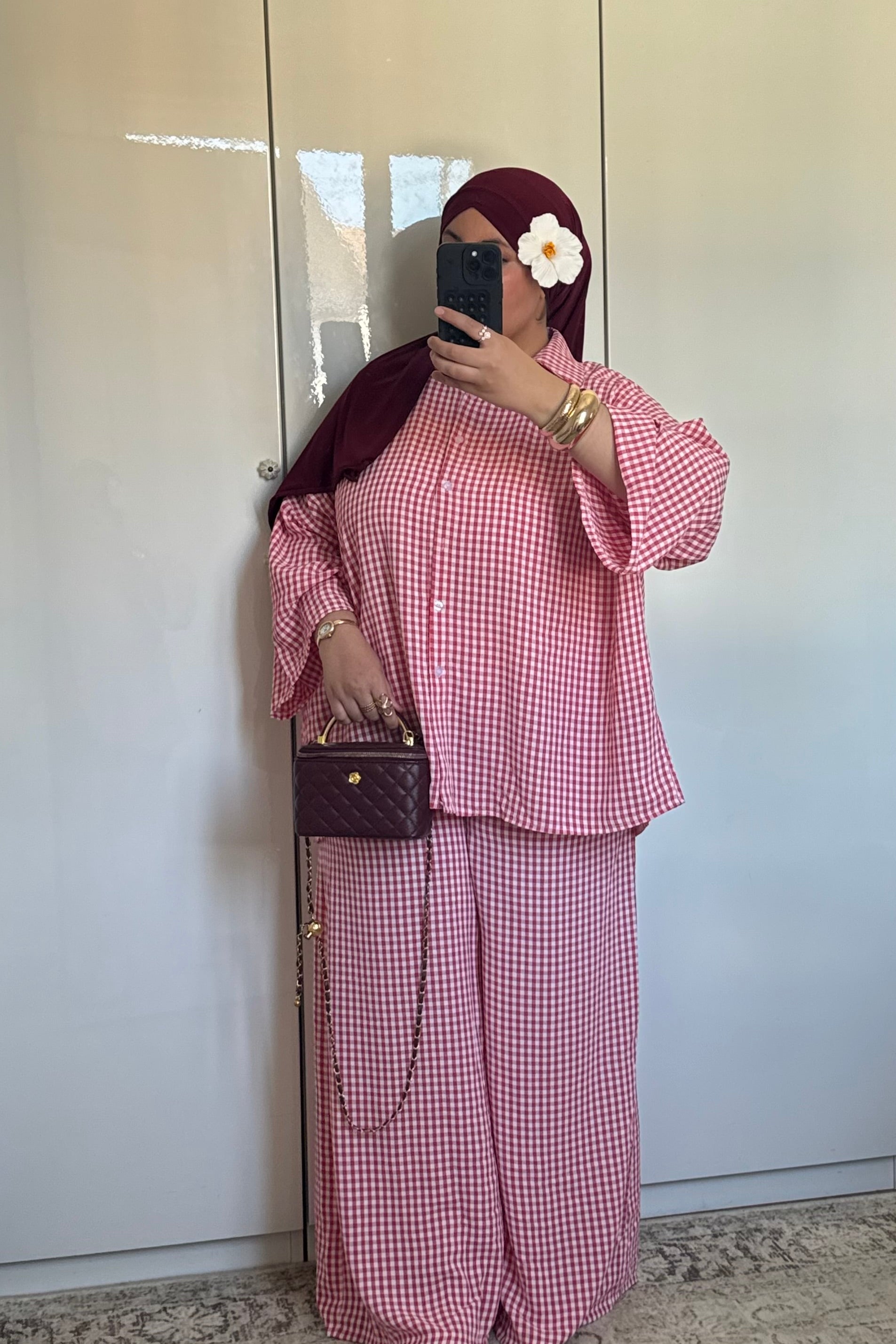 ENSEMBLE VICHY [ROUGE]