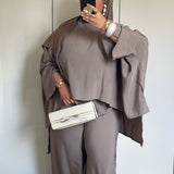 ENSEMBLE FLUIDE [TAUPE]