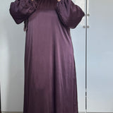 ROBE SATINÉE [PRUNE]