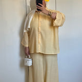 ENSEMBLE VICHY [JAUNE]