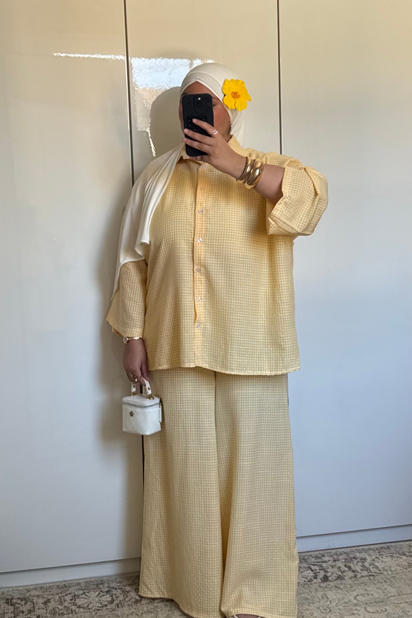 ENSEMBLE VICHY [JAUNE]