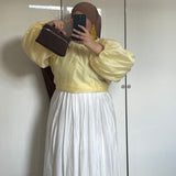 BLOUSE ORGANZA [JAUNE]