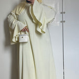 ROBE À VOLANT VICHY [JAUNE]