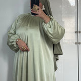 ROBE SATINÉE [VERT]