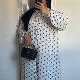 ROBE A POIS [BLANCHE]