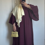 ROBE À VOLANT [BORDEAUX]