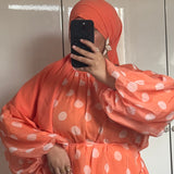 CHEMISIER À PETIT POIS [ORANGE]