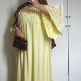 ROBE À VOLANT [JAUNE]