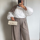 BLOUSE ORGANZA [BLANCHE]