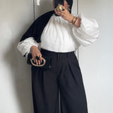 BLOUSE ORGANZA [BLANCHE]